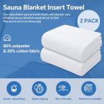 Sauna Blanket Towels with Arm Holes - 2 Pack