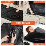 Portable Heated Sauna Blanket for Relaxation and Detox