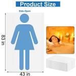 Okllen 100 Pack Sauna Body Wrap Plastic Sheets