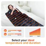 Portable Far Infrared Sauna Blanket with Arm Zippers