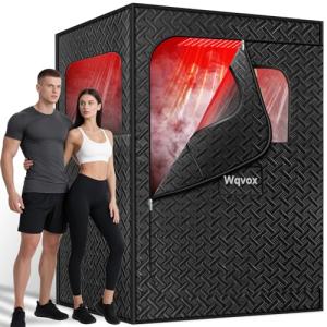 WQVOX Portable Double Infrared Steam Sauna Set