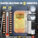 Portable Personal Steam Sauna Tent with Remote