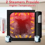 WQVOX Portable Double Infrared Steam Sauna Set