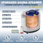 Portable Personal Steam Sauna Tent with Remote