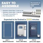 Portable Personal Steam Sauna Tent with Remote