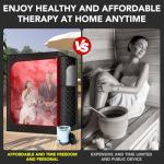 WQVOX Portable Double Infrared Steam Sauna Set