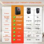 Ceyodo Portable 2-Person Infrared Sauna Box