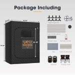 Portable 2-Person Home Steam Sauna with Remote