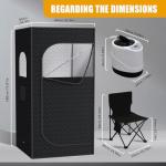 Nirvix Portable Indoor Outdoor Sauna with Remote