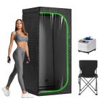 Portable Indoor Square Steam Sauna Tent with Chair
