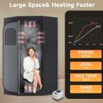 Portable Steam Sauna with Chair and Remote Control