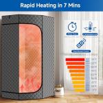 RESTISLAND Upgraded Home Steam Sauna Box with Chair