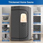 RESTISLAND Upgraded Home Steam Sauna Box with Chair