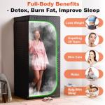 Portable Indoor Square Steam Sauna Tent with Chair