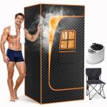 Compact Home Steam Sauna for One with Steamer