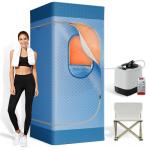 Upgraded Portable Sauna with 1200W Steamer and Chair