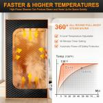 Compact Home Steam Sauna for One with Steamer