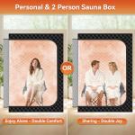 Extra Large Portable Home Sauna for 2 People