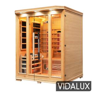 Vidalux 3-Person Infrared and Traditional Sauna