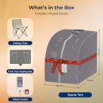Portable Infrared Home Sauna Tent for One Person