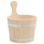 Wooden Sauna Bucket and Ladle Set in Pine