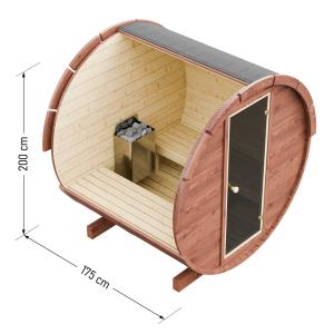 Wooden Barrel Sauna – Choose Your Size & Heater