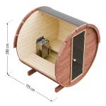 Wooden Barrel Sauna – Choose Your Size & Heater