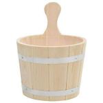 Wooden Sauna Bucket and Ladle Set in Pine