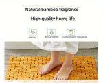 Foldable Bamboo Bath Mat for Spa and Sauna