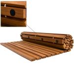 Non-Slip Acacia Wood Bath Mat for Sauna