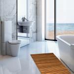 Non-Slip Acacia Wood Bath Mat for Sauna