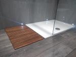 Non-Slip Acacia Wood Bath Mat for Sauna