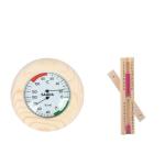 Wooden Sauna Thermometer, Hygrometer, and Sand Timer