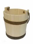 5L Wooden Bucket with Handle for Sauna