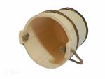 5L Wooden Bucket with Handle for Sauna