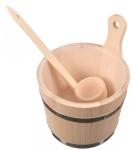 5L Wooden Sauna Bucket with 35cm Ladle