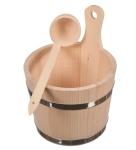 5L Wooden Sauna Bucket with 35cm Ladle