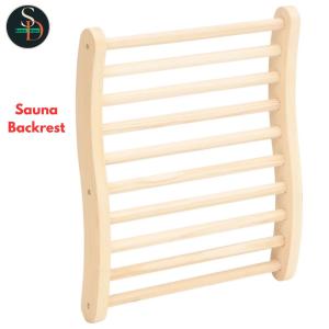Pine S-Shape Sauna Backrest Bench