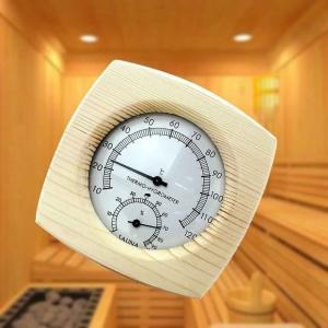 Wooden Digital Hygrometer Thermometer for Saunas