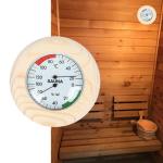 Wooden Sauna Thermometer, Hygrometer, and Sand Timer