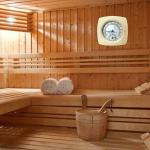 Wooden Digital Hygrometer Thermometer for Saunas