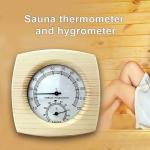 Wooden Digital Hygrometer Thermometer for Saunas