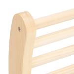 Pine S-Shape Sauna Backrest Bench