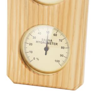 Wooden Hygrothermograph for Indoor Sauna Temperature Control