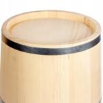 25L Wooden Bucket with Lid for Sauna Use