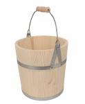 Wooden Sauna Bucket with Lid – 12L Barrel