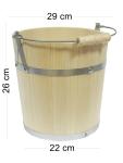 Wooden 5L Sauna Bucket with Lid