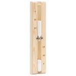 Wooden Pine Sauna Hygrothermograph and Sand Timer Set