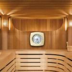 Wooden Digital Hygrometer Thermometer for Saunas