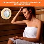 Wooden Sauna Thermometer and Hygrometer 2-in-1